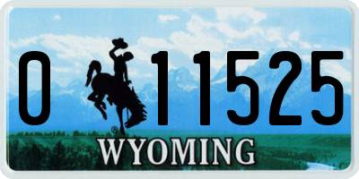 WY license plate 011525