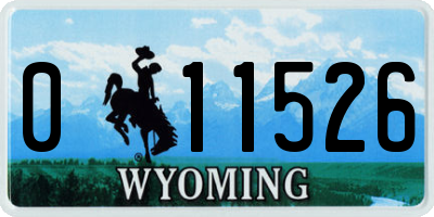 WY license plate 011526