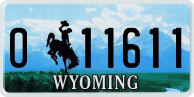 WY license plate 011611