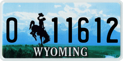 WY license plate 011612
