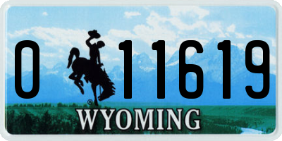 WY license plate 011619