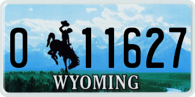 WY license plate 011627