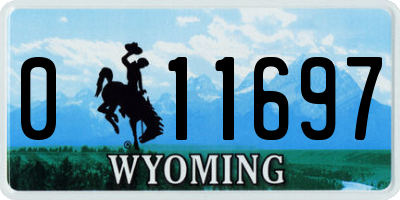 WY license plate 011697