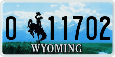 WY license plate 011702