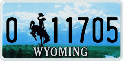 WY license plate 011705