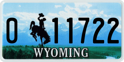 WY license plate 011722