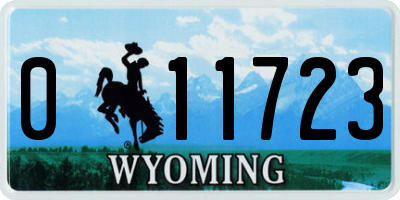 WY license plate 011723