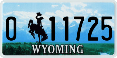 WY license plate 011725