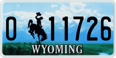 WY license plate 011726