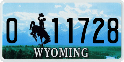 WY license plate 011728