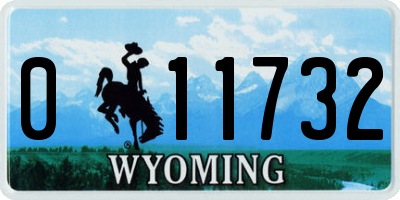 WY license plate 011732