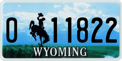 WY license plate 011822