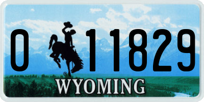 WY license plate 011829