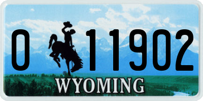 WY license plate 011902
