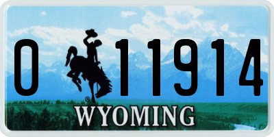 WY license plate 011914