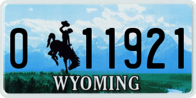 WY license plate 011921