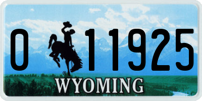 WY license plate 011925