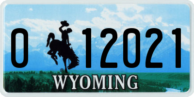 WY license plate 012021