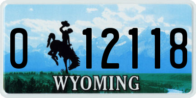 WY license plate 012118