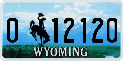 WY license plate 012120