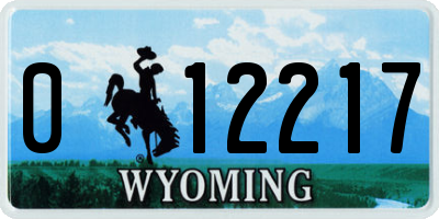 WY license plate 012217