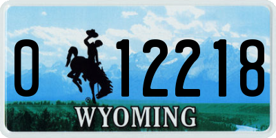WY license plate 012218