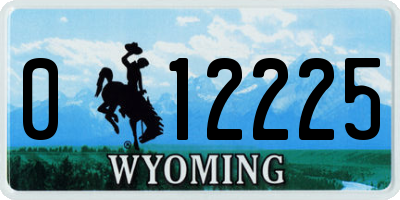 WY license plate 012225