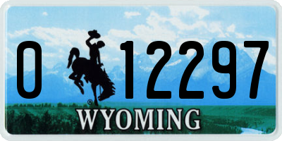 WY license plate 012297