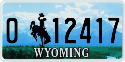 WY license plate 012417