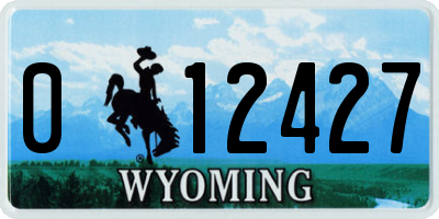 WY license plate 012427