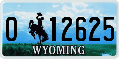 WY license plate 012625