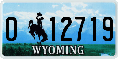 WY license plate 012719