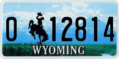 WY license plate 012814