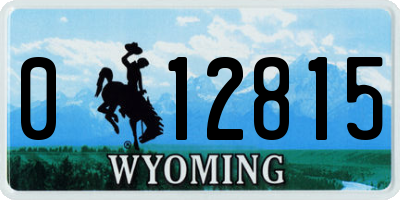 WY license plate 012815