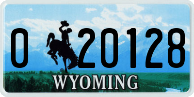 WY license plate 020128