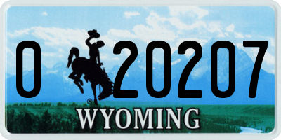 WY license plate 020207