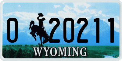 WY license plate 020211