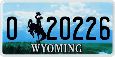 WY license plate 020226