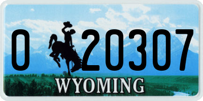 WY license plate 020307
