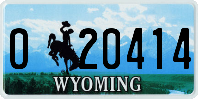 WY license plate 020414