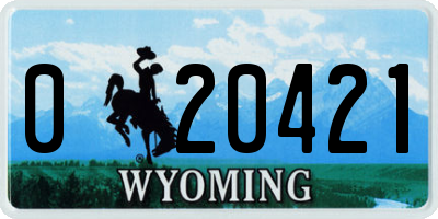 WY license plate 020421