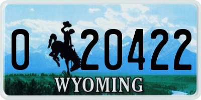 WY license plate 020422