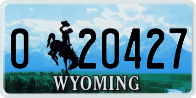 WY license plate 020427