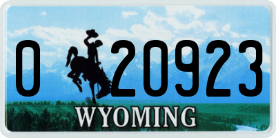 WY license plate 020923