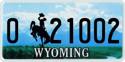 WY license plate 021002