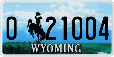WY license plate 021004