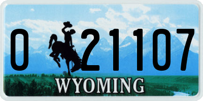 WY license plate 021107