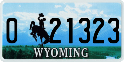 WY license plate 021323