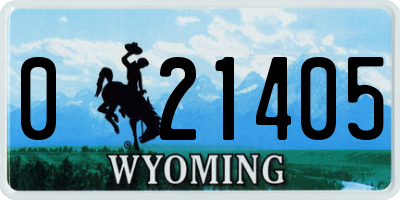 WY license plate 021405