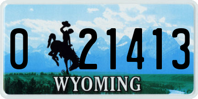 WY license plate 021413